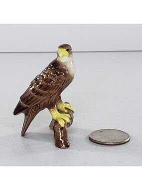 Hagen Renaker Hawk On Branch Eagle Miniature Figurine